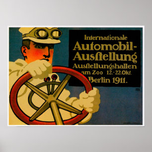 Affiches Salon International de l'Auto ~ Annonce Vintage vo