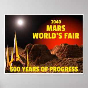 Affiches Salon mondial de mars 2040