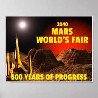 Affiches Salon mondial de mars 2040