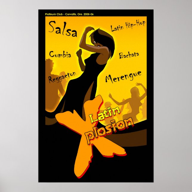 Affiches Salsa - Latin X Night (Devant)