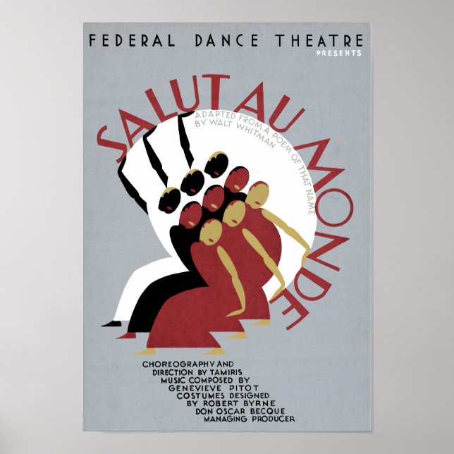 Affiches Salut Au Monde (Devant)