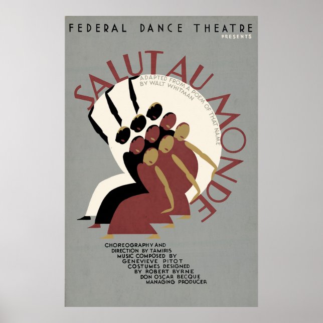 Affiches Salut Au Monde (Devant)