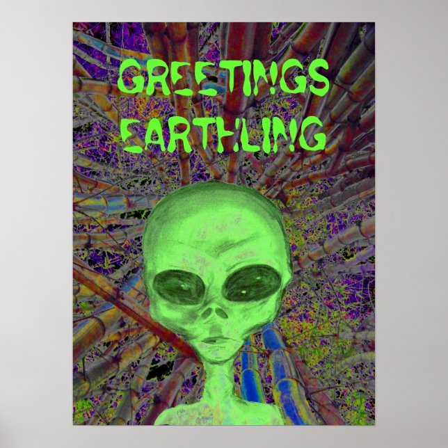 Affiches Salutation des Aliens (Devant)