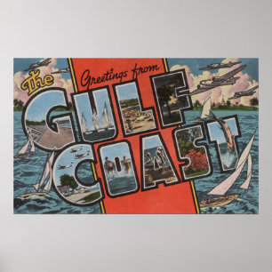 Affiches Salutations de la Côte du Golfe
