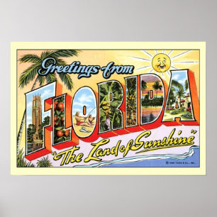 Affiches Salutations de la Floride
