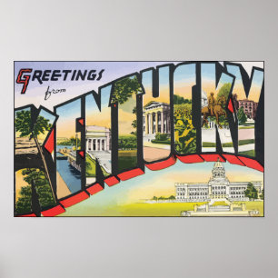 Affiches Salutations du Kentucky, cru