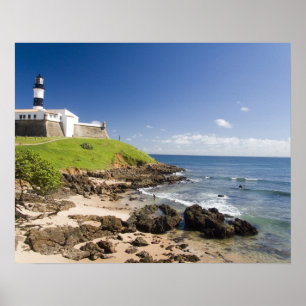 Affiches Salvador, Brésil. Porto da Barra et le
