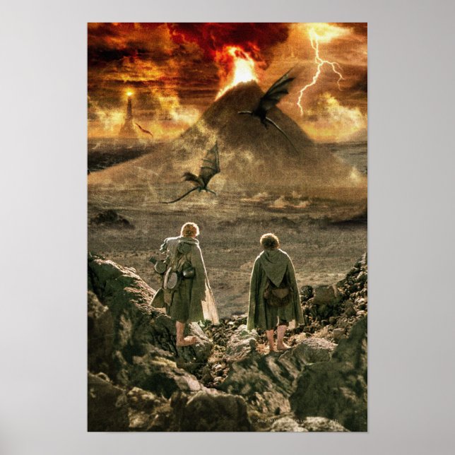 Affiches Sam and FRODO™ Approaching Mount Doom (Devant)