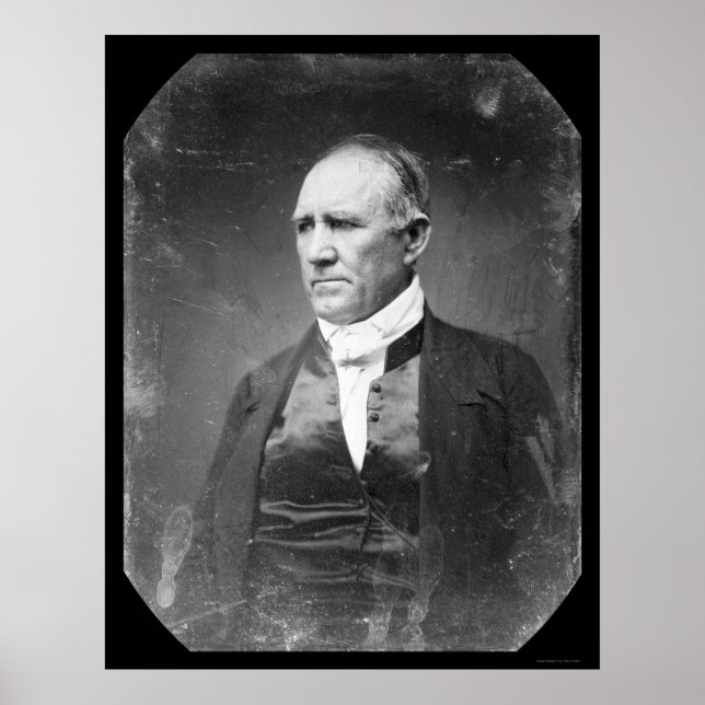 Affiches Sam Houston Texas Daguerreotype 1841 (Devant)