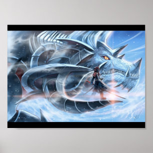 Affiches Samouraï Et Dragon De Glace