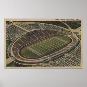 Affiches San Antonio, Texas - Alamo Stadium View