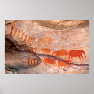 Affiches San, Art rupestre Bushman, Cederberg Wilderness