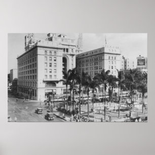 Affiches San Diego, vue de ville de CA d'hôtel des USA