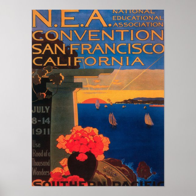Affiches San Francisco, Californie Convention (Devant)