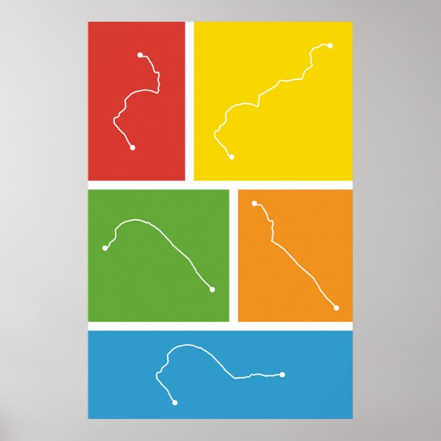 Affiches San Francisco - Palettes de transport en commun (Devant)