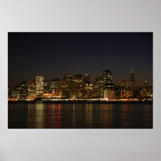 Affiches San Francisco Skyline la nuit