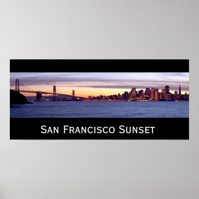 Affiches San Francisco Sunset (Devant)