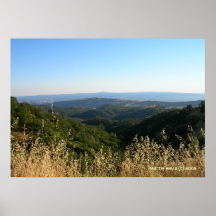 Affiches San Jose Foothills Gris sec