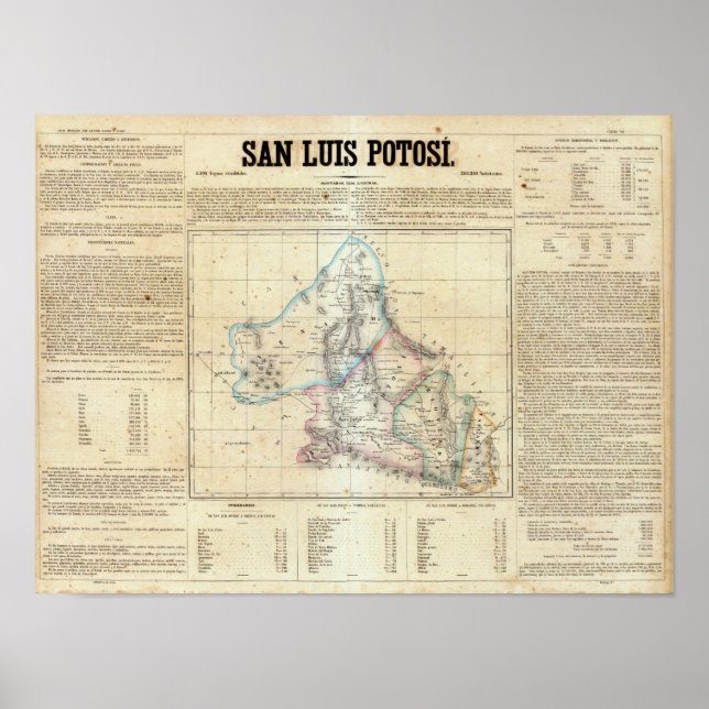 Affiches San Luis Potosi, Mexique 2 (Devant)