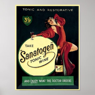 Affiches Sanatogen Vin Tonique