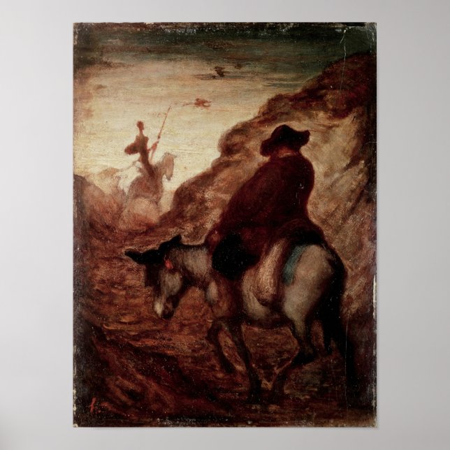 Affiches Sancho et Don Quichotte, XIXe siècle (Devant)