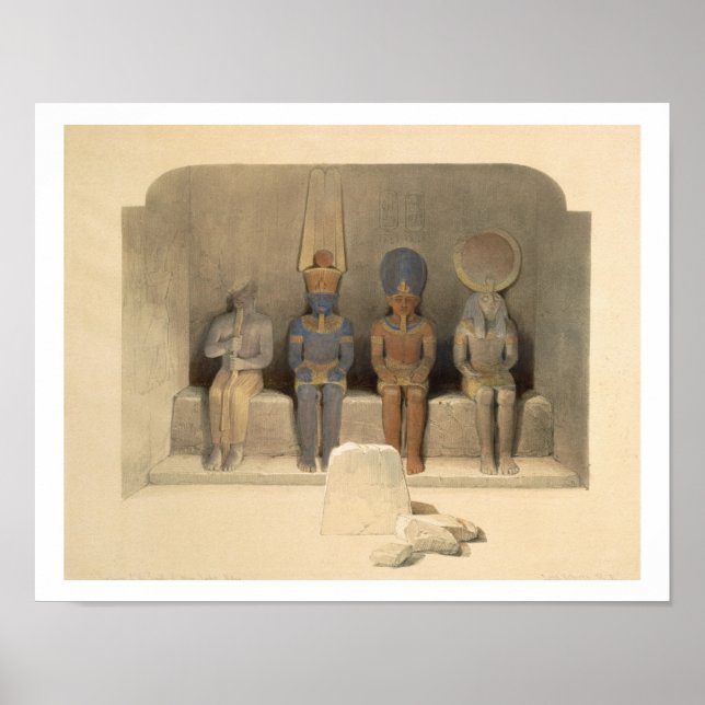 Affiches Sanctuary of the Temple of Abu Simbel, from "Egypt (Devant)