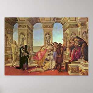 Affiches Sandro Botticelli - calomnie d'Apelles
