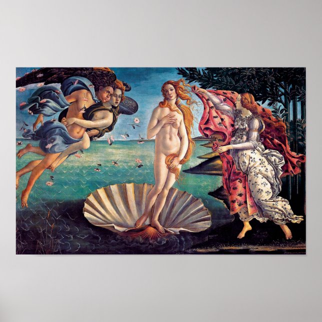 Affiches Sandro Botticelli - Naissance de Vénus - Beaux-Art (Devant)