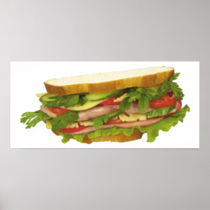 Affiches Sandwich savoureux