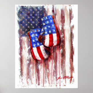 Affiches Sang, Blanc et Bleu (American Boxing Tradition)
