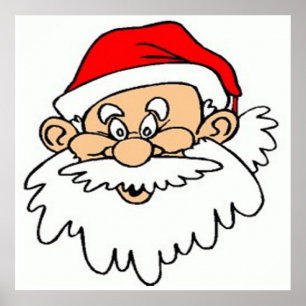 AFFICHES SANTA CLAUS FACE