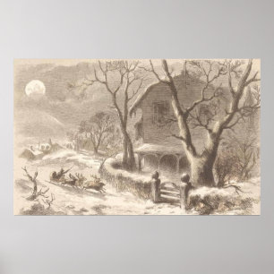 Affiches Santa Claus on Christmas Eve