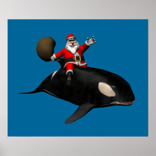 Affiches Santa Claus Sur Orca