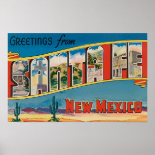 Affiches Santa Fe, Nouveau Mexique - grandes scènes de