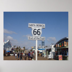 Affiches Santa Monica, la Californie - droite 66