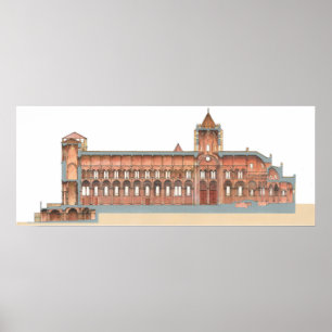 Affiches Santiago de Compostela Romanesque Cathedral. 2