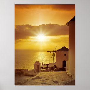 Affiches Santorini Sunset