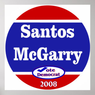 Affiches Santos McGarry en 2008