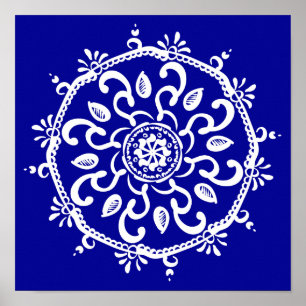 Affiches Sapphire Mandala