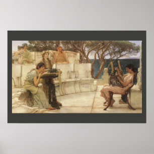 Affiches Sappho et Alcaeus par Sir Lawrence Alma Tadema