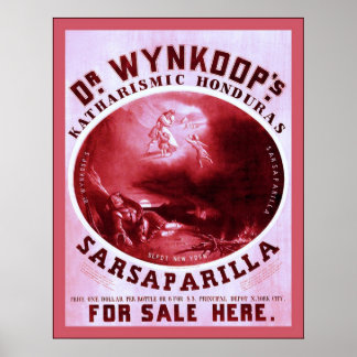 Affiches Sarsaparilla du Dr Wynkoop ~ Publicité Vintage