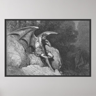 Affiches Satan pensant l'affiche 36x24