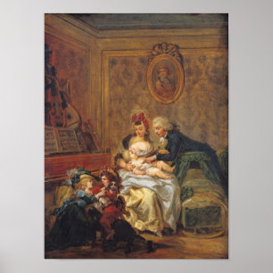 Affiches Satisfaction du mariage ou de la famille heureuse