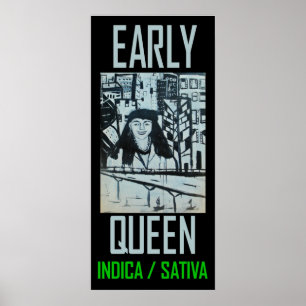 AFFICHES SATIVA INDICA REINE PRÉCOCE