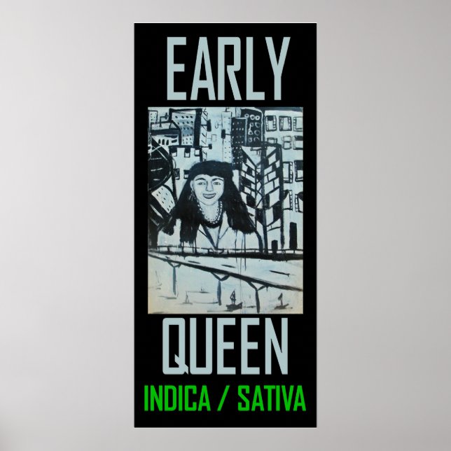 AFFICHES SATIVA INDICA REINE PRÉCOCE (Devant)