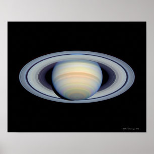 Affiches Saturn with rings at widest angle to Earth