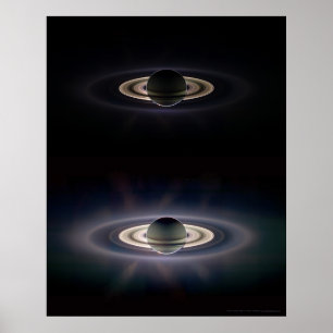 Affiches Saturne dans Eclipse 16x20 (9x11)
