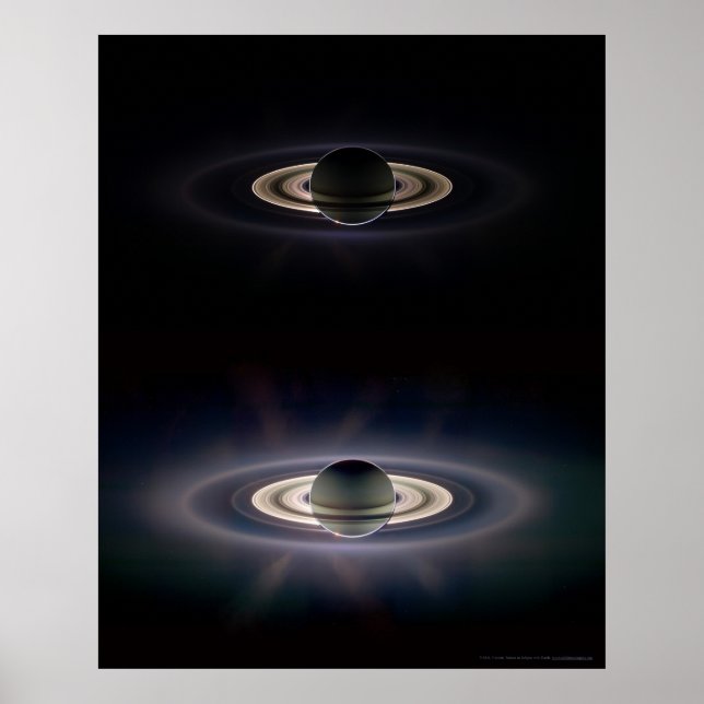 Affiches Saturne dans Eclipse 16x20 (9x11) (Devant)