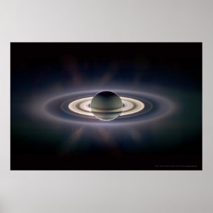 Affiches Saturne dans Eclipse 18x12 (9x5)