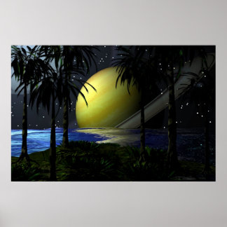 Affiches Saturne tropicale